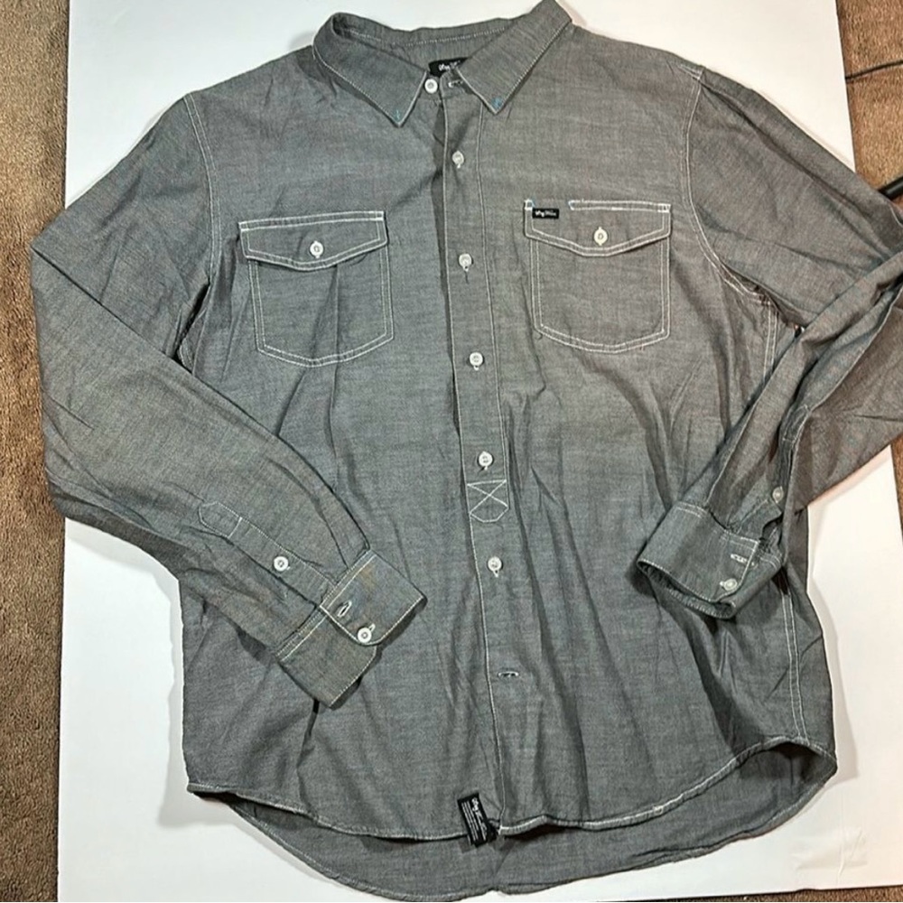 Men’s LRG long sleeve button down shirt